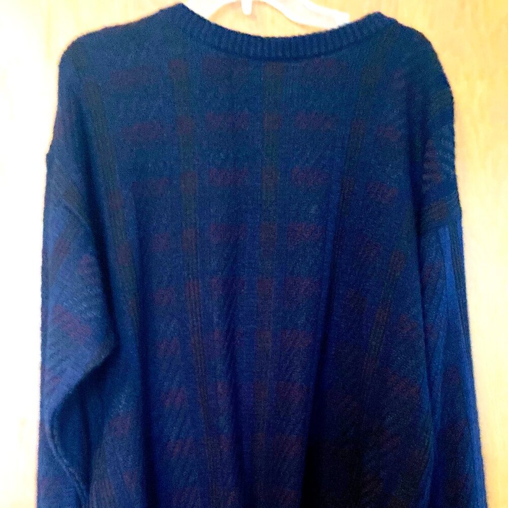 Original By Munsingwear Lifestyle Pullover Sweater Crew Neck Blue XL